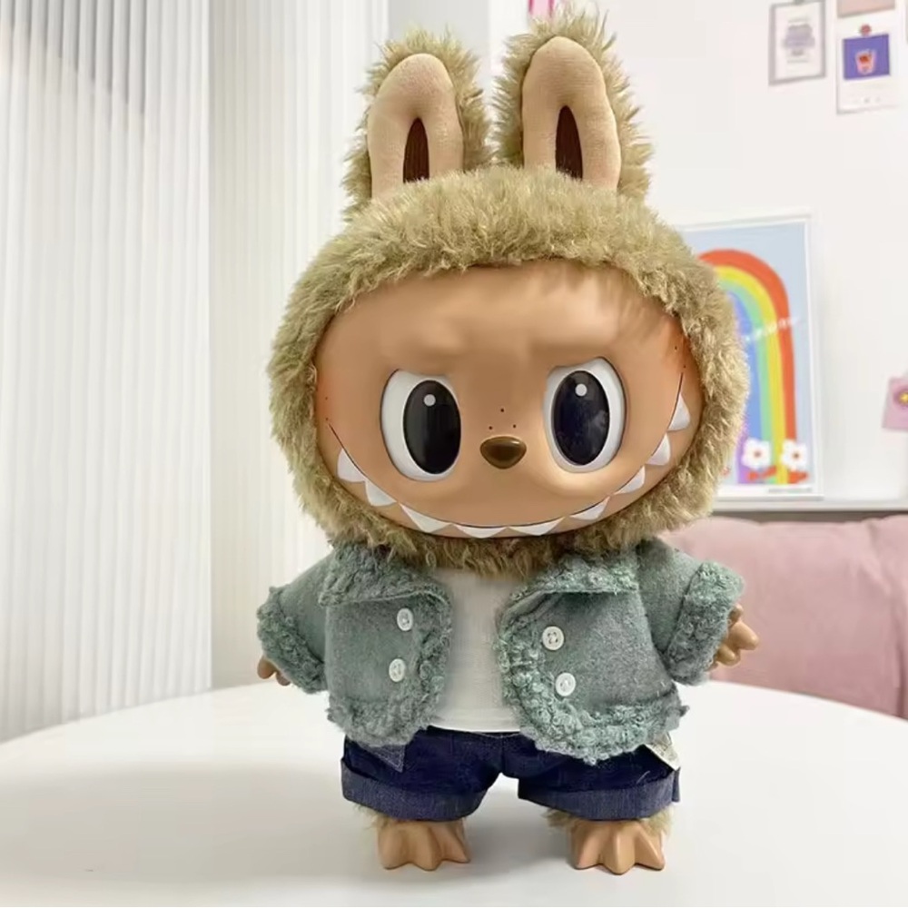 Labubu outfit 38cm labubu clothes time to chill labubu